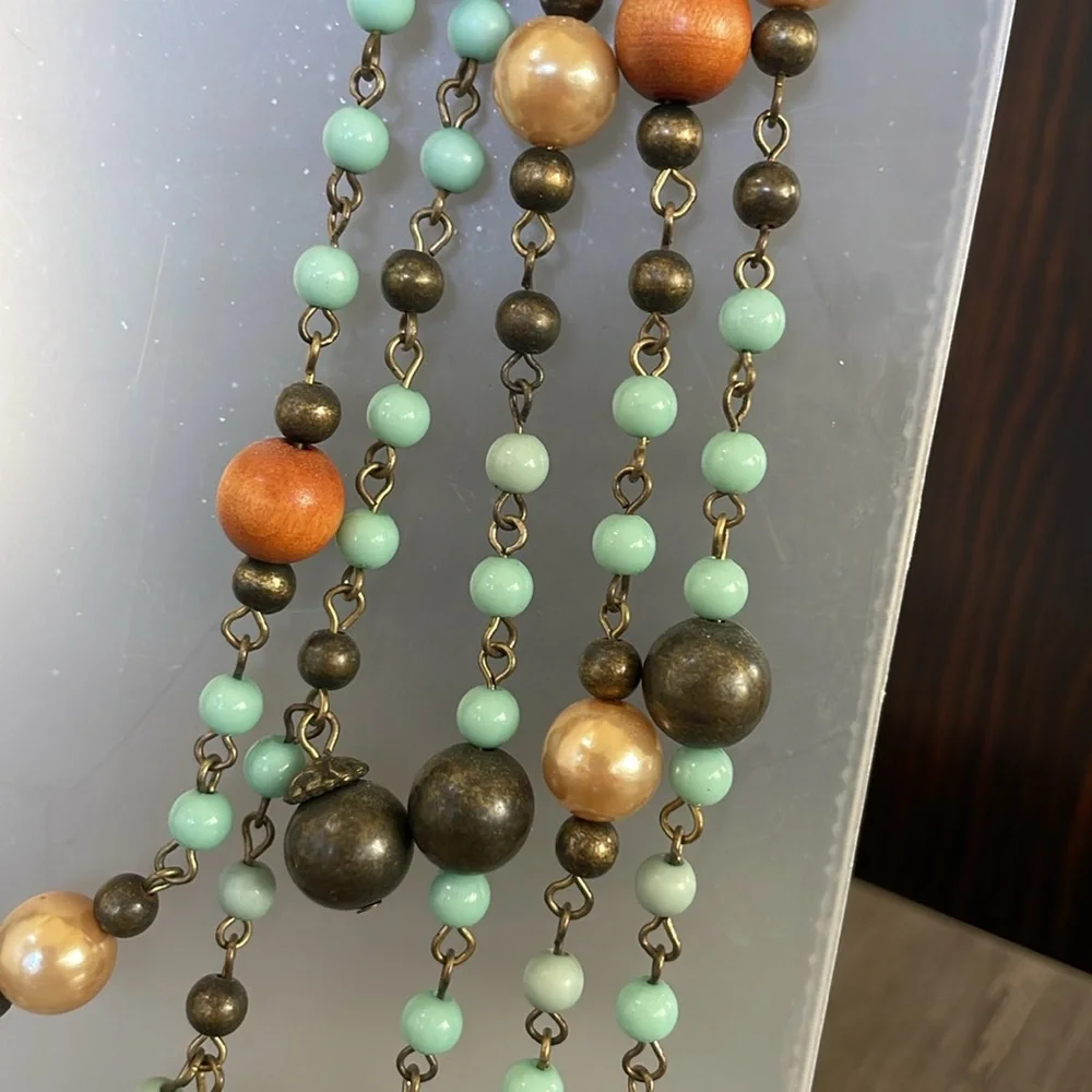 Arden B Five layered beaded necklace - Picture 4 of 7